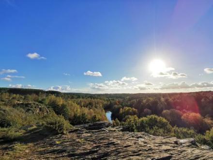 Point de vue à l'étang du Val à Saint Just